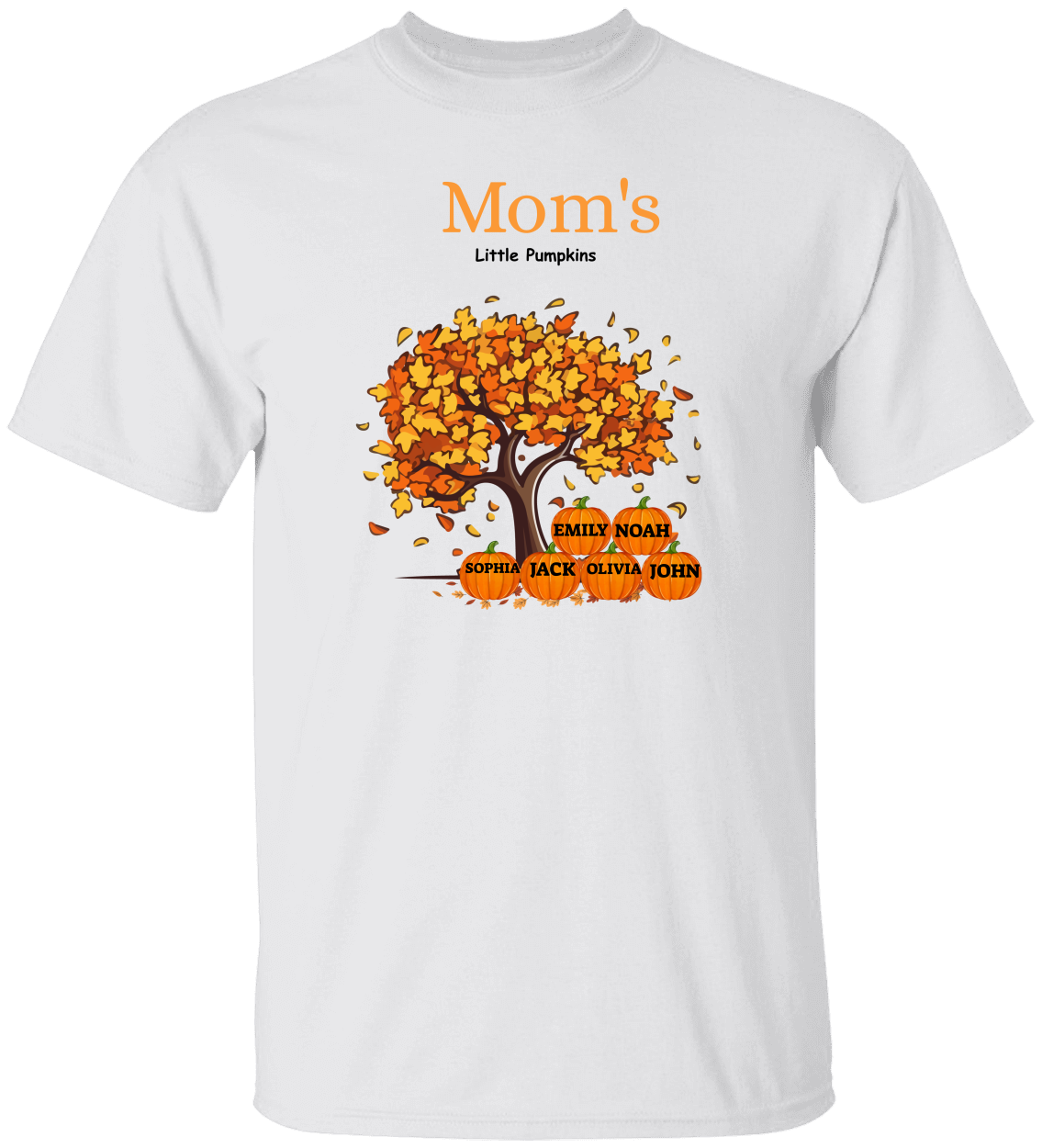 Personalized Fall Little Pumpkins Tshirt