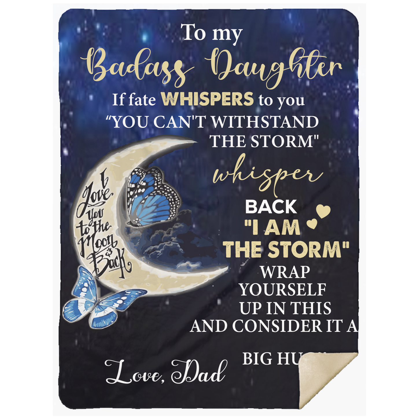 To My Daughter- You Are The Storm Blanket