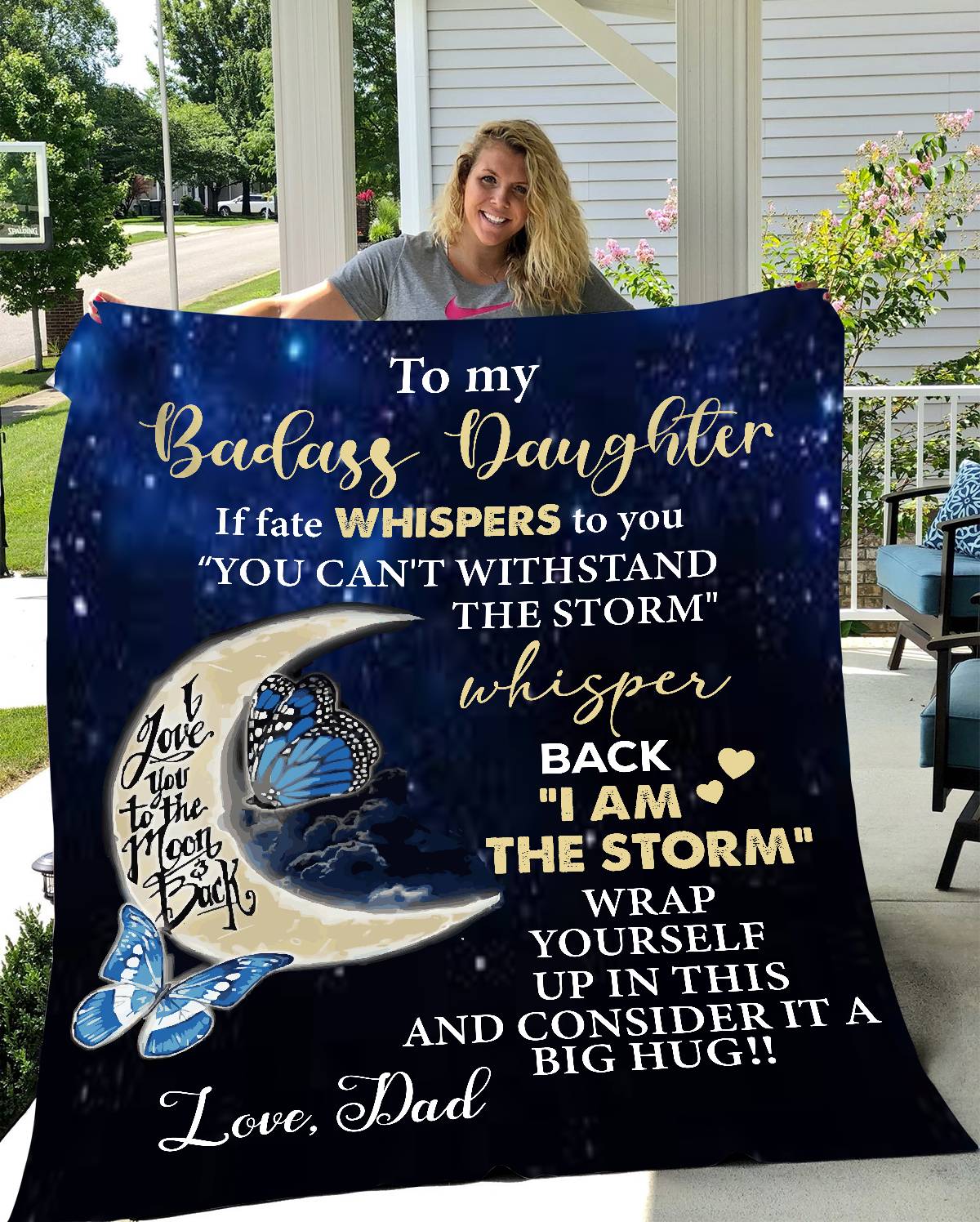 To My Daughter- You Are The Storm Blanket