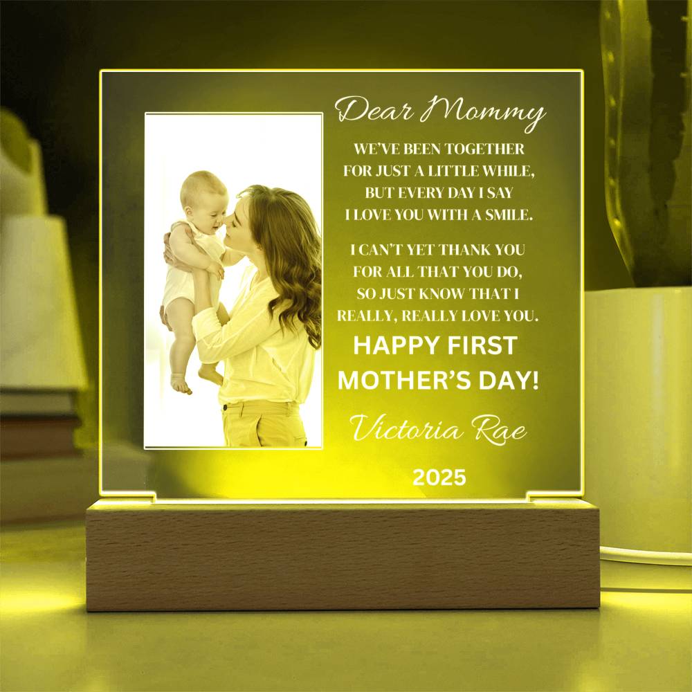 Dear Mommy Mother’s Day Plaque – A Personalized Keepsake She’ll Cherish Forever
