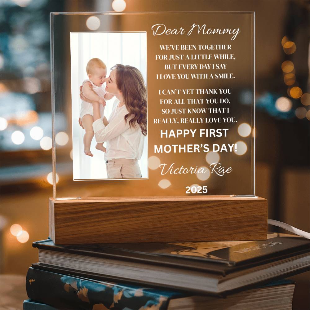 Dear Mommy Mother’s Day Plaque – A Personalized Keepsake She’ll Cherish Forever