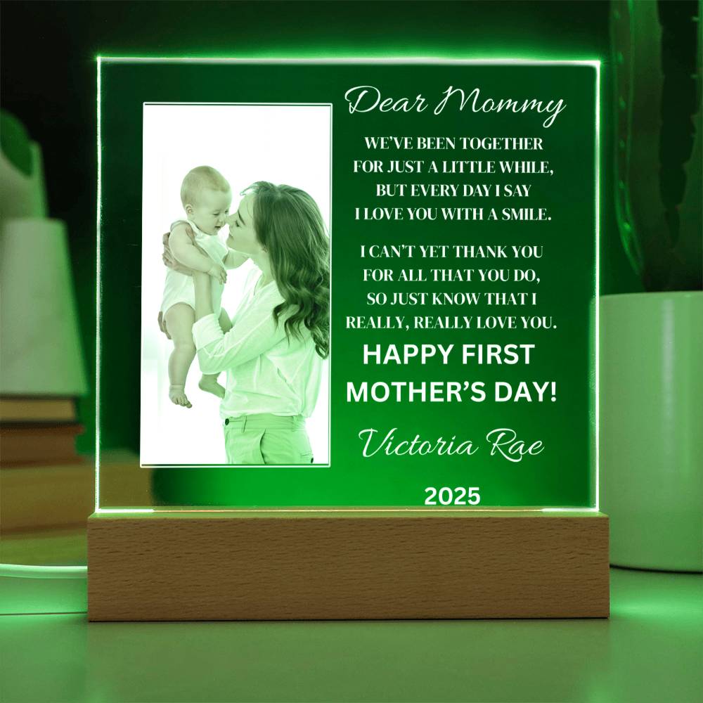 Dear Mommy Mother’s Day Plaque – A Personalized Keepsake She’ll Cherish Forever