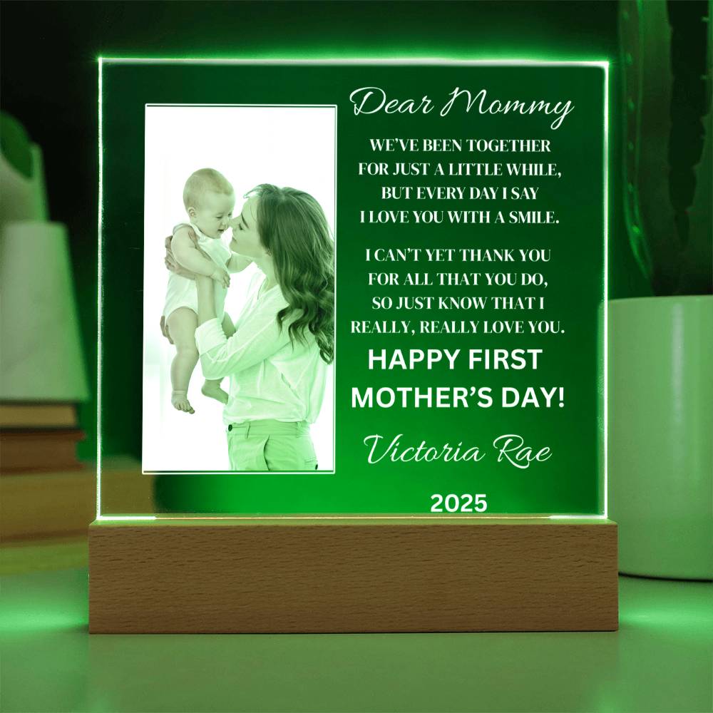 Dear Mommy Mother’s Day Plaque – A Personalized Keepsake She’ll Cherish Forever