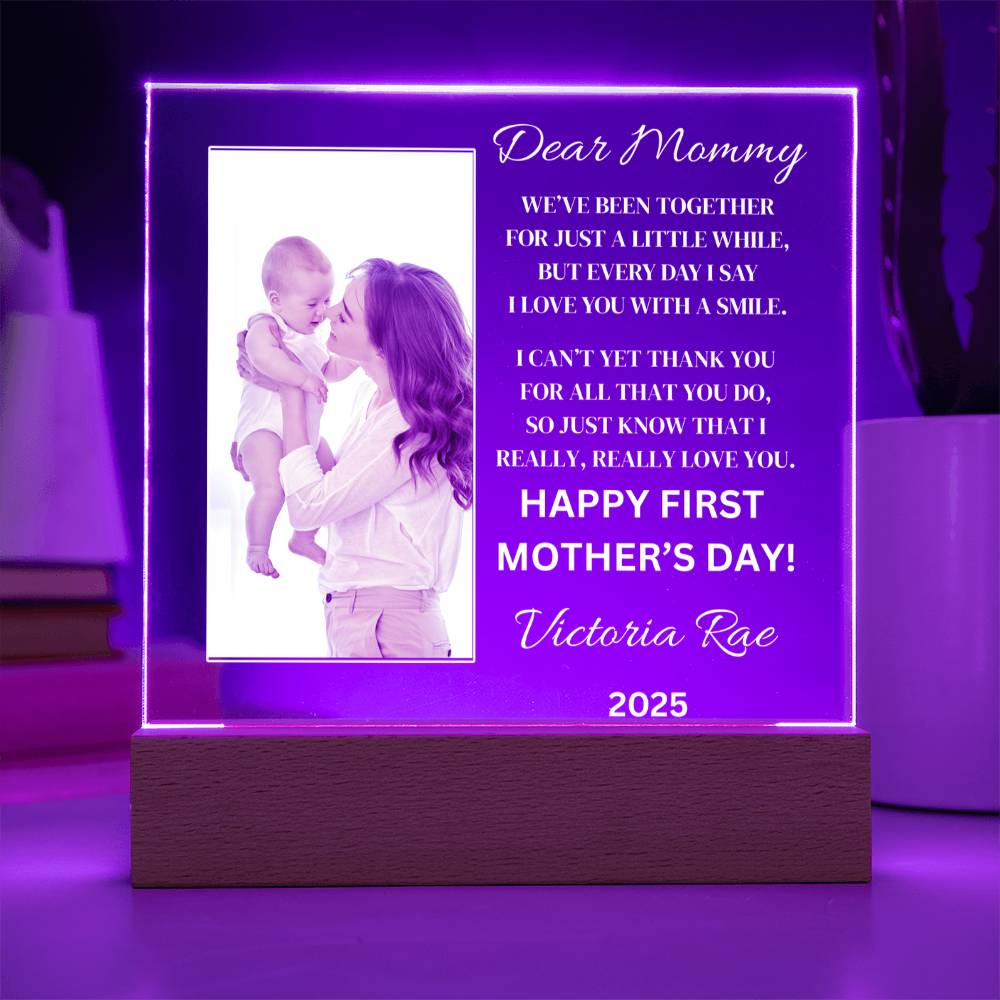 Dear Mommy Mother’s Day Plaque – A Personalized Keepsake She’ll Cherish Forever