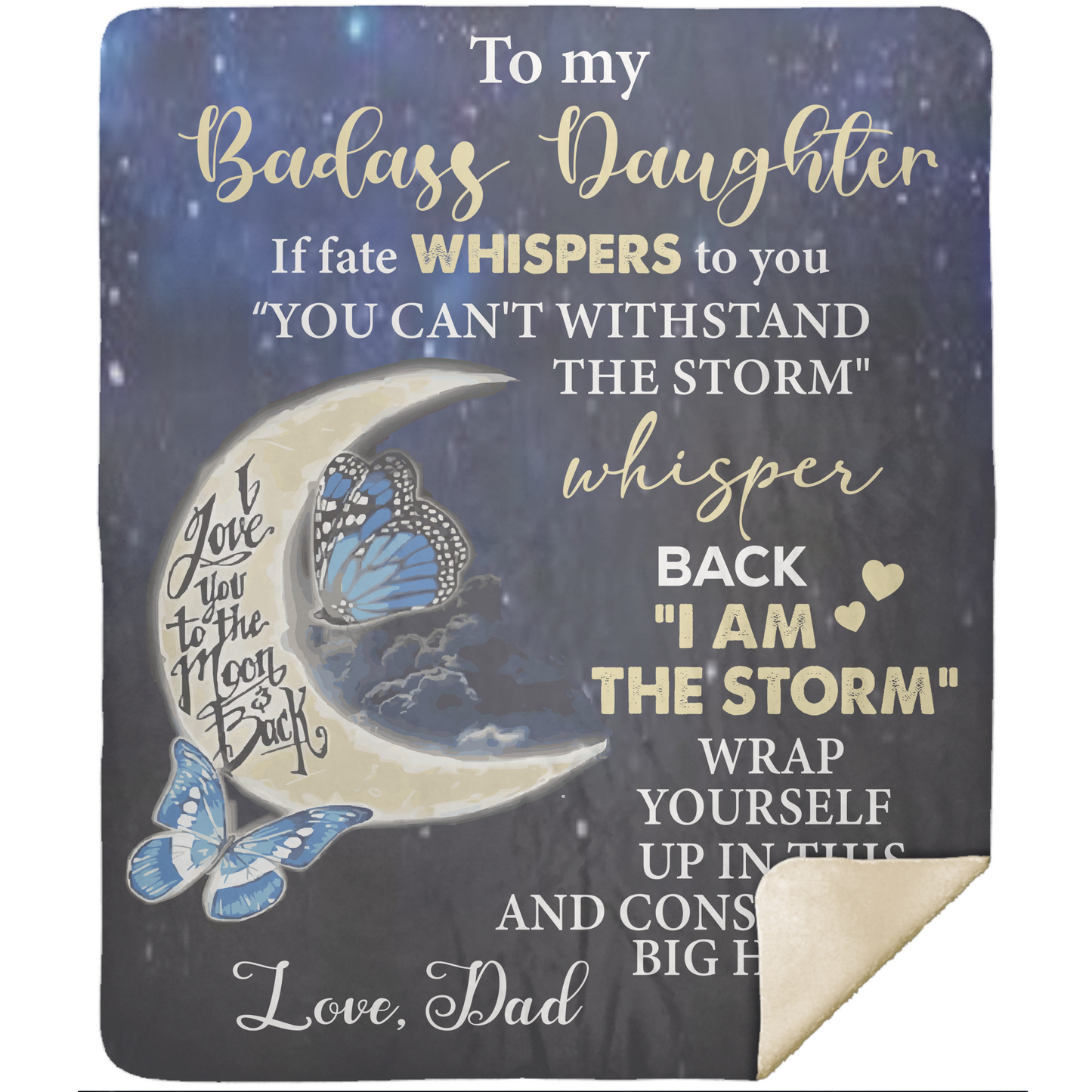 To My Daughter- You Are The Storm Blanket