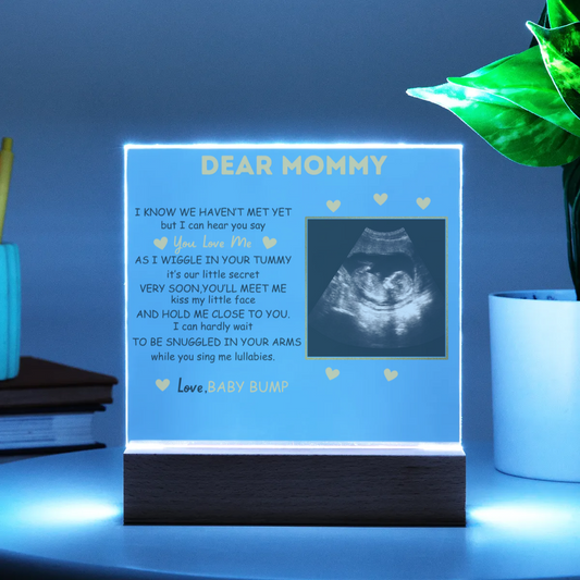 Custom Photo - New Mom Acrylic Square Plaque