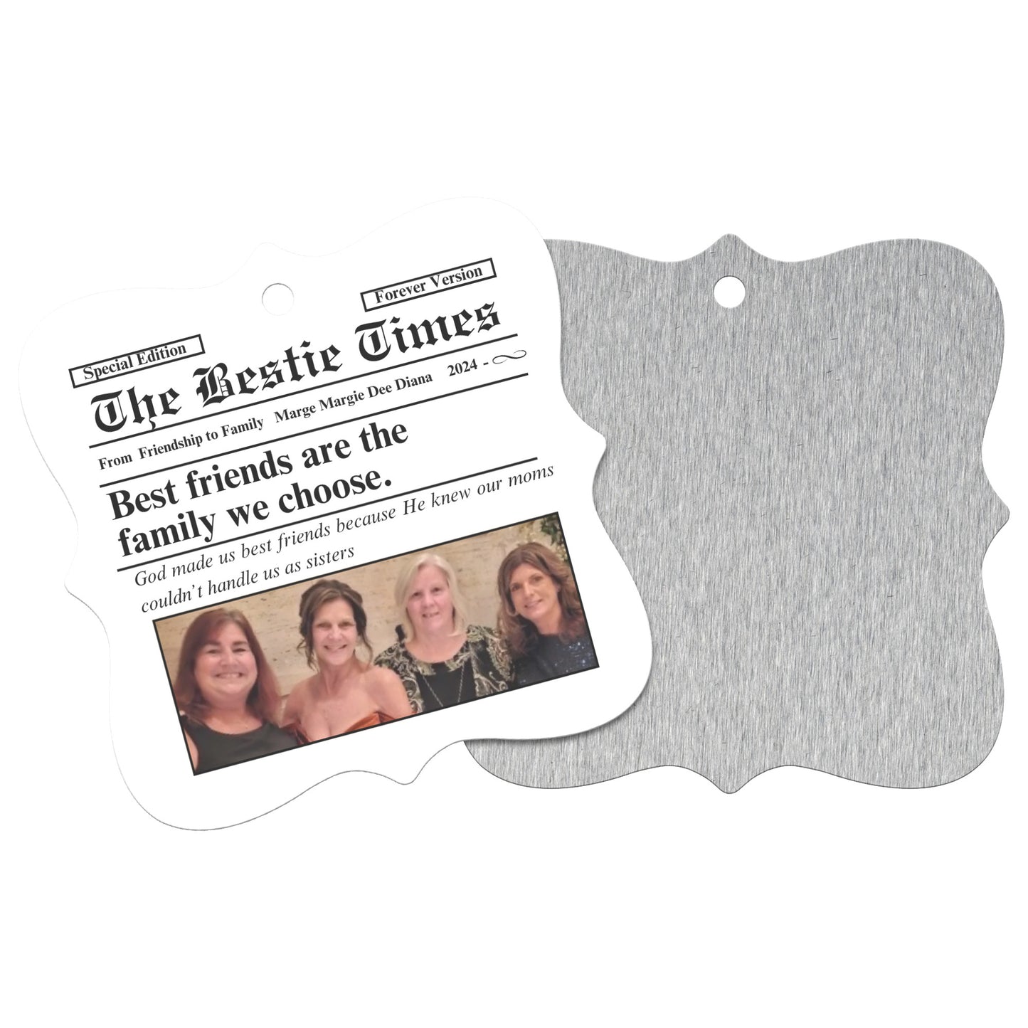 Bestie Times Christmas Ornament