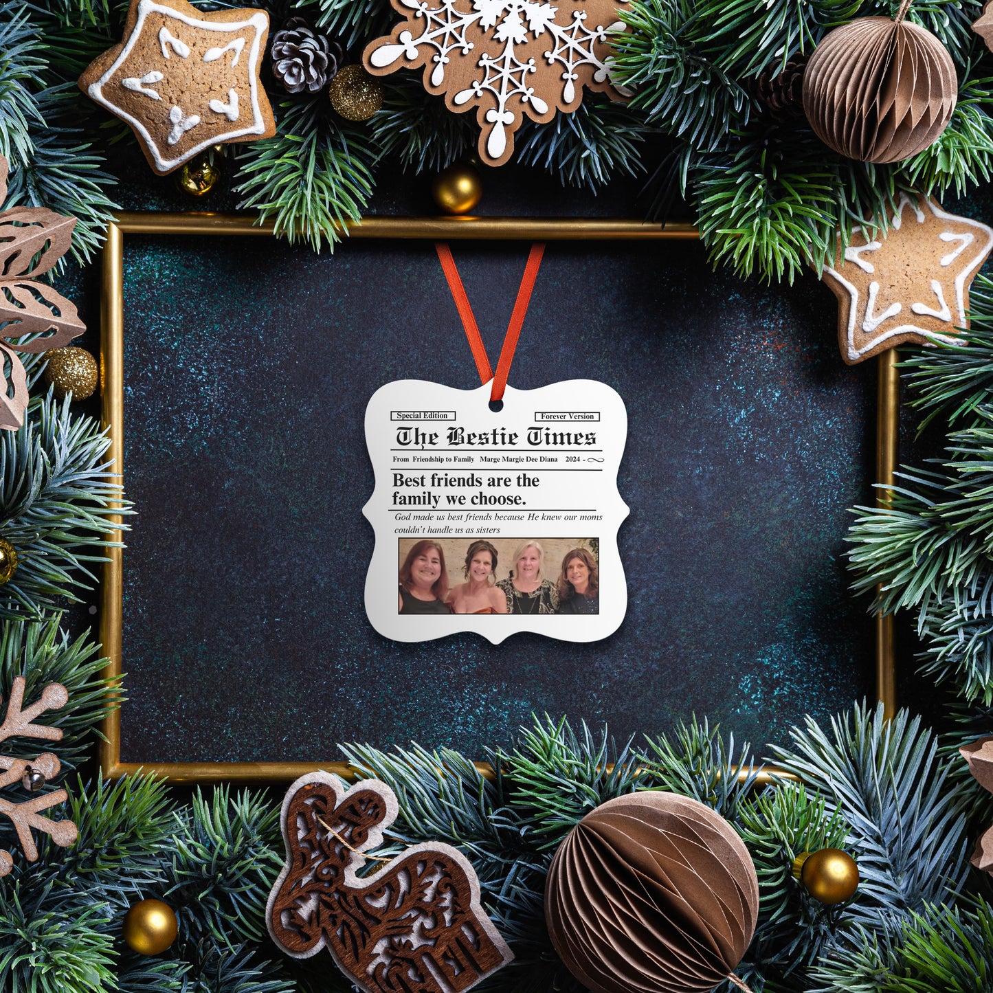 Bestie Times Christmas Ornament
