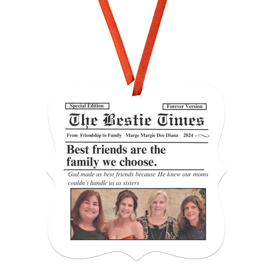 Bestie Times Christmas Ornament