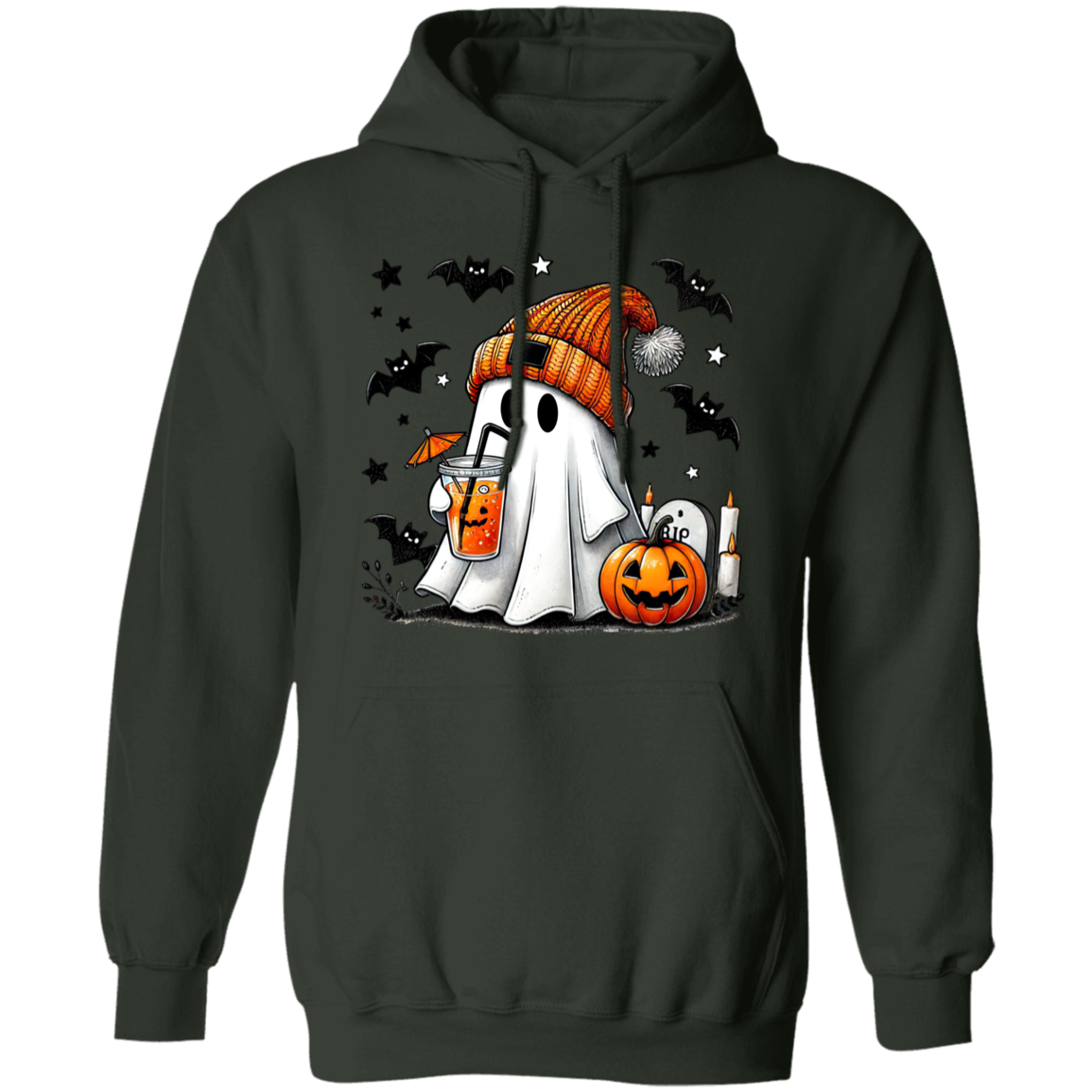 Stocking Cap Cute Ghost T-Shirt Sweatshirt Hoodie