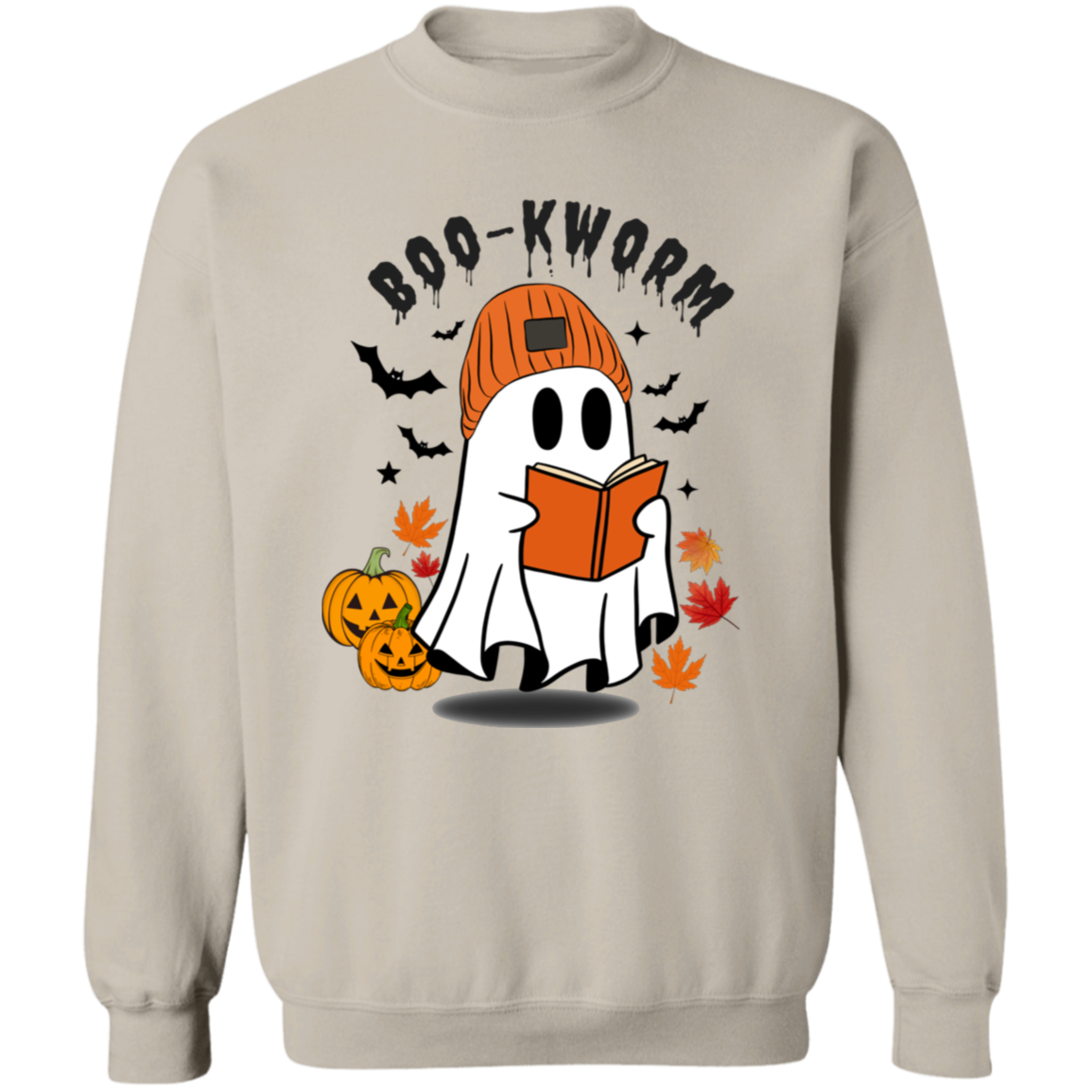 BOO-KWORM Cute Ghost T-Shirt, Sweatshirt, Hoodie