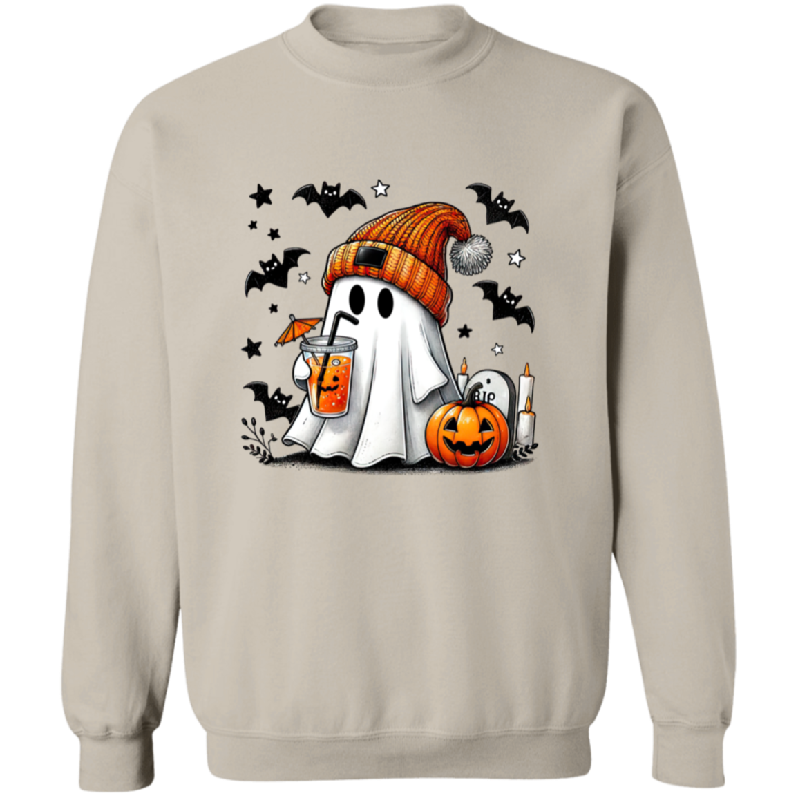 Stocking Cap Cute Ghost T-Shirt Sweatshirt Hoodie