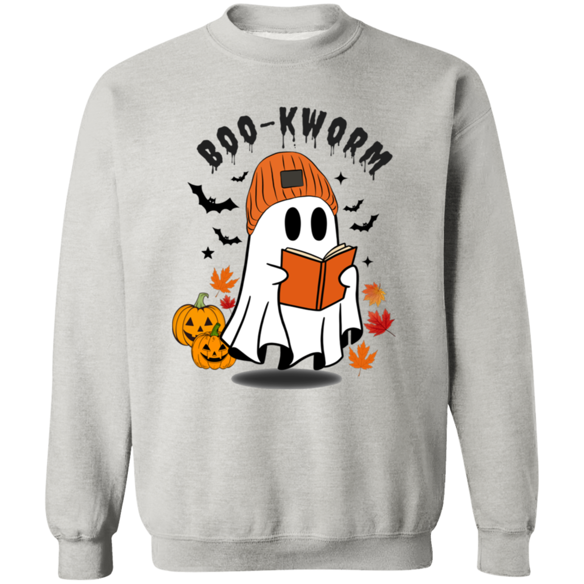 BOO-KWORM Cute Ghost T-Shirt, Sweatshirt, Hoodie