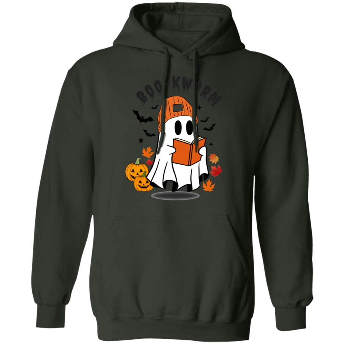 BOO-KWORM Cute Ghost T-Shirt, Sweatshirt, Hoodie