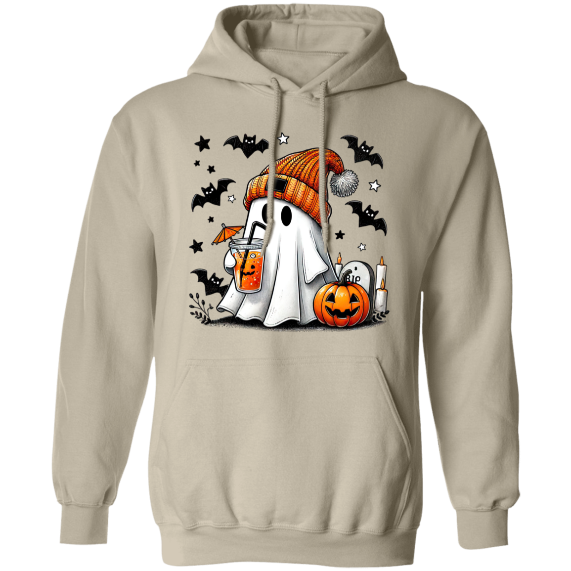 Stocking Cap Cute Ghost T-Shirt Sweatshirt Hoodie