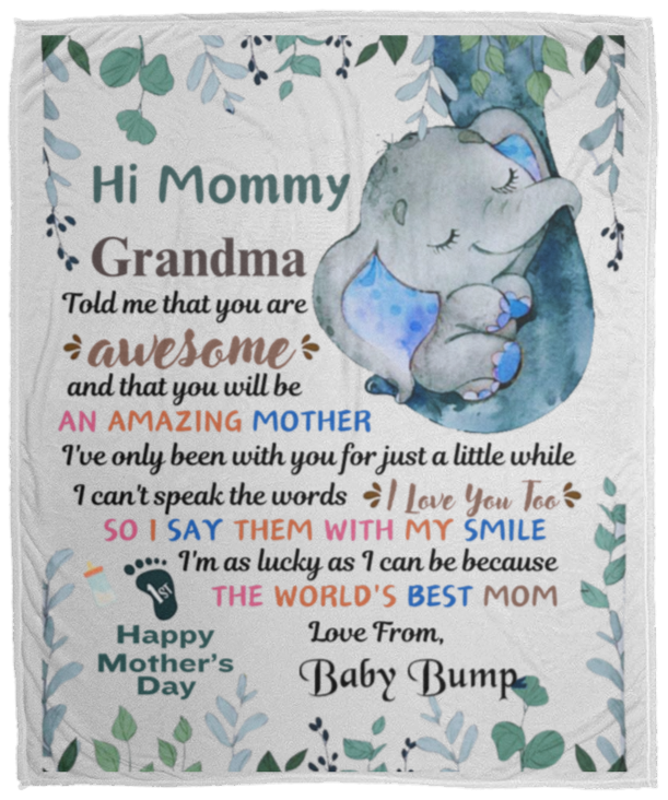 Mommy | Baby Bump  | Mother's Day Blanket