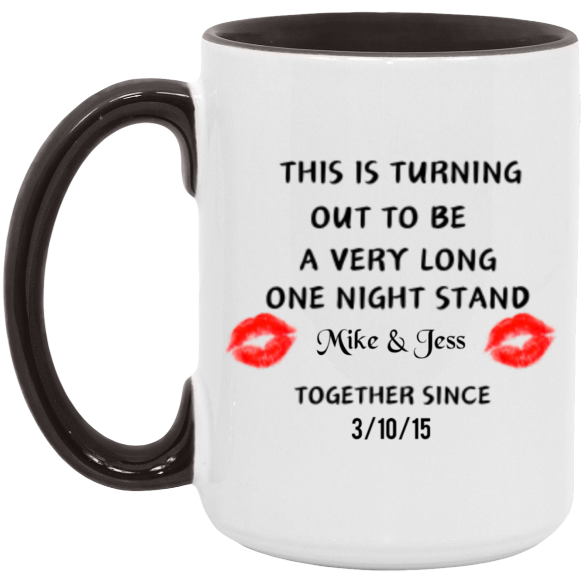 Valentines Day One Night Stand Personalized Mug