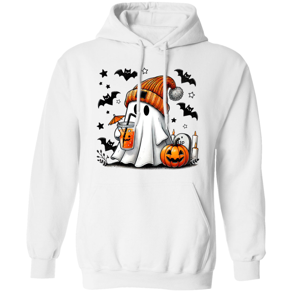 Stocking Cap Cute Ghost T-Shirt Sweatshirt Hoodie