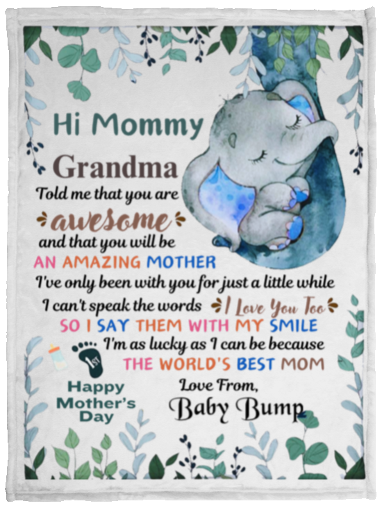 Mommy | Baby Bump  | Mother's Day Blanket