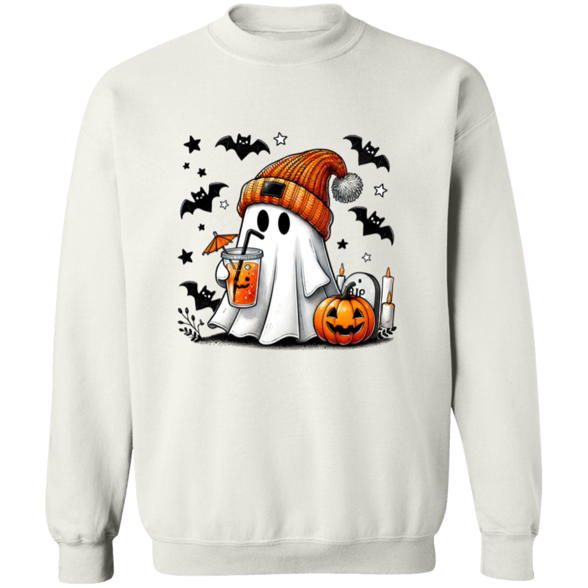 Stocking Cap Cute Ghost T-Shirt Sweatshirt Hoodie