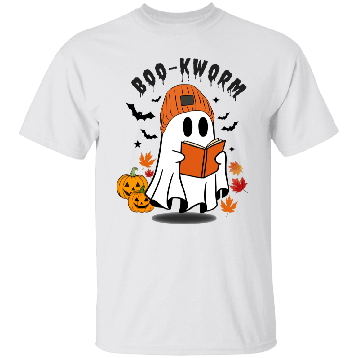 BOO-KWORM Cute Ghost T-Shirt, Sweatshirt, Hoodie