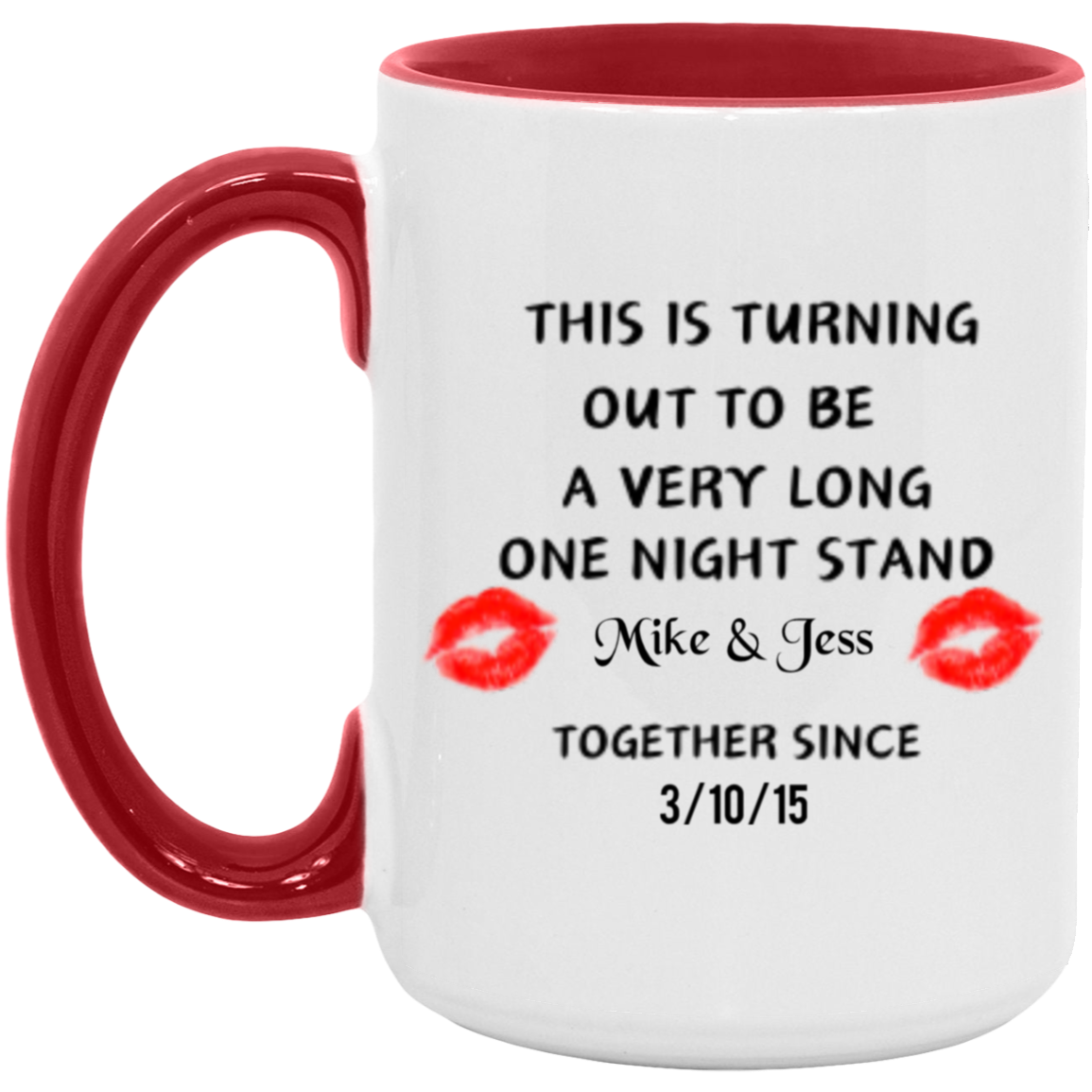 Valentines Day One Night Stand Personalized Mug