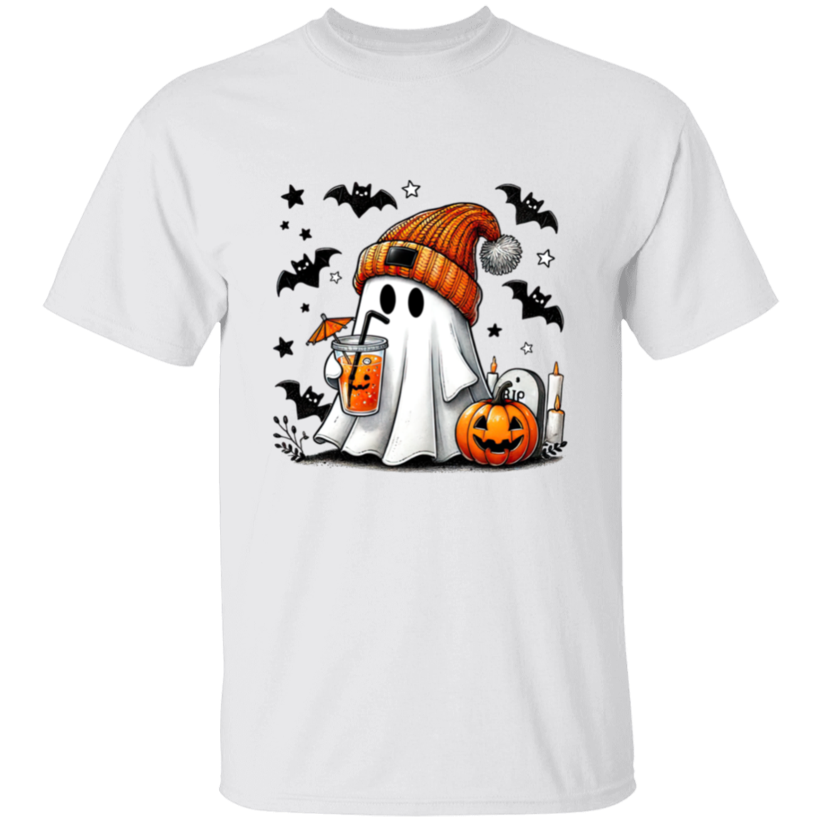 Stocking Cap Cute Ghost T-Shirt Sweatshirt Hoodie