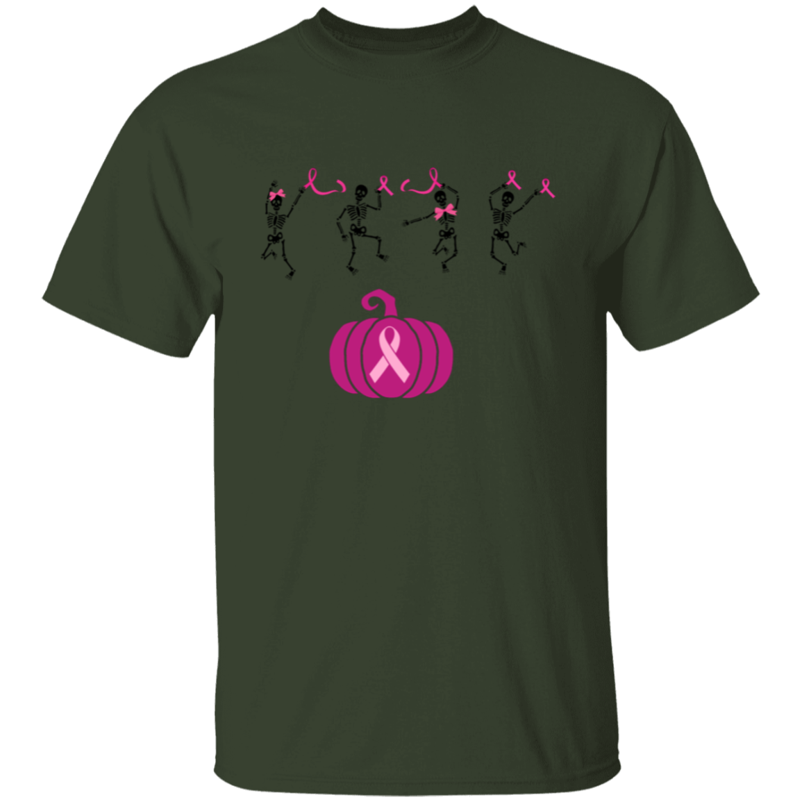 Skeleton Breast Cancer Awareness Tshirt