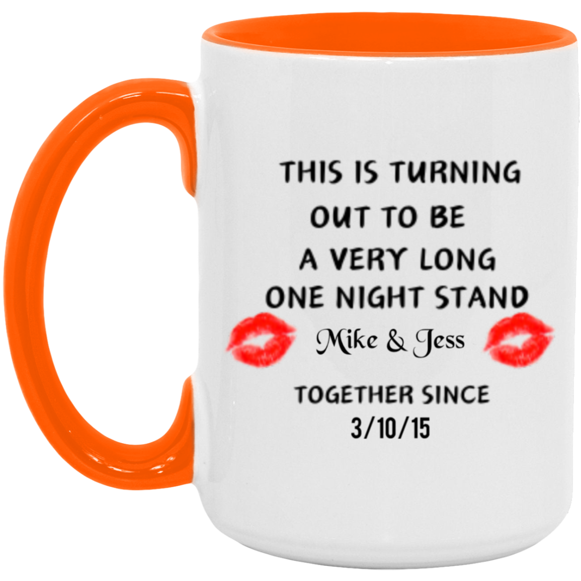 Valentines Day One Night Stand Personalized Mug