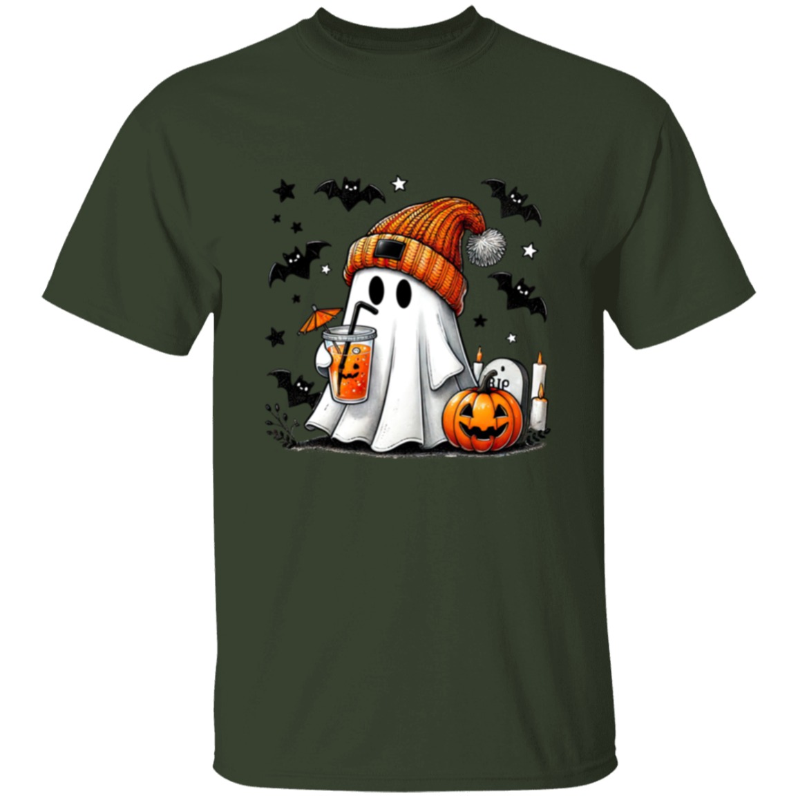 Stocking Cap Cute Ghost T-Shirt Sweatshirt Hoodie