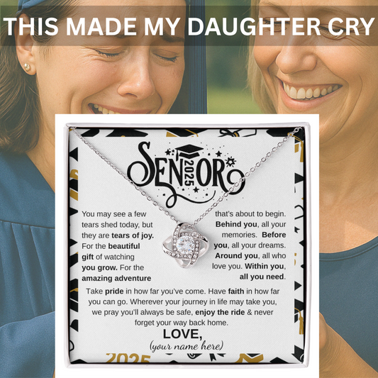 Custom Gift for Graduation |  Graduation Necklace -From Mom or Dad