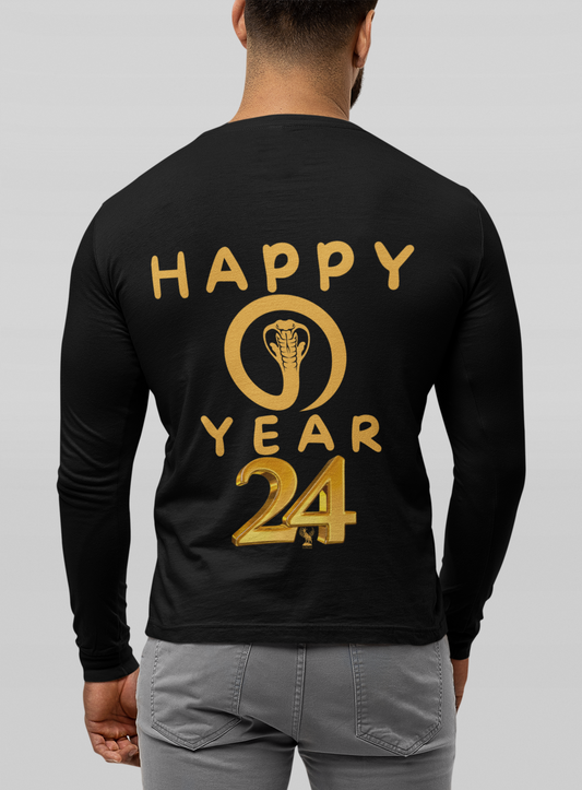 Celebrate in Style: Happy 🐍 Year 2024 Ultra Cotton Long Sleeve Comfort T-Shirt