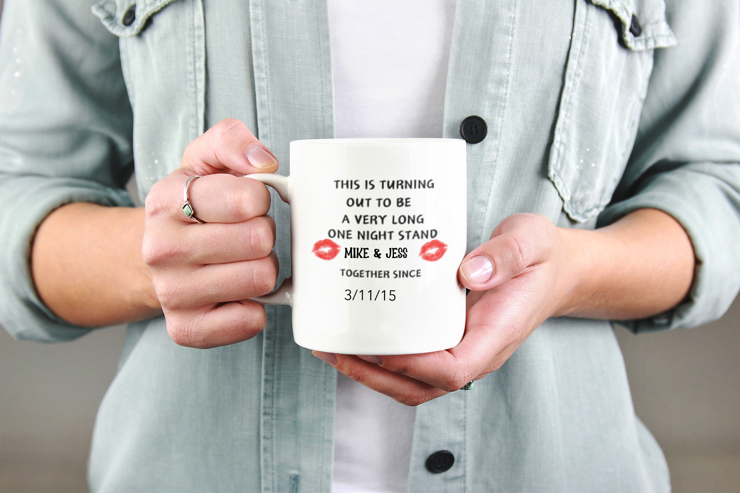 Valentines Day One Night Stand Personalized Mug