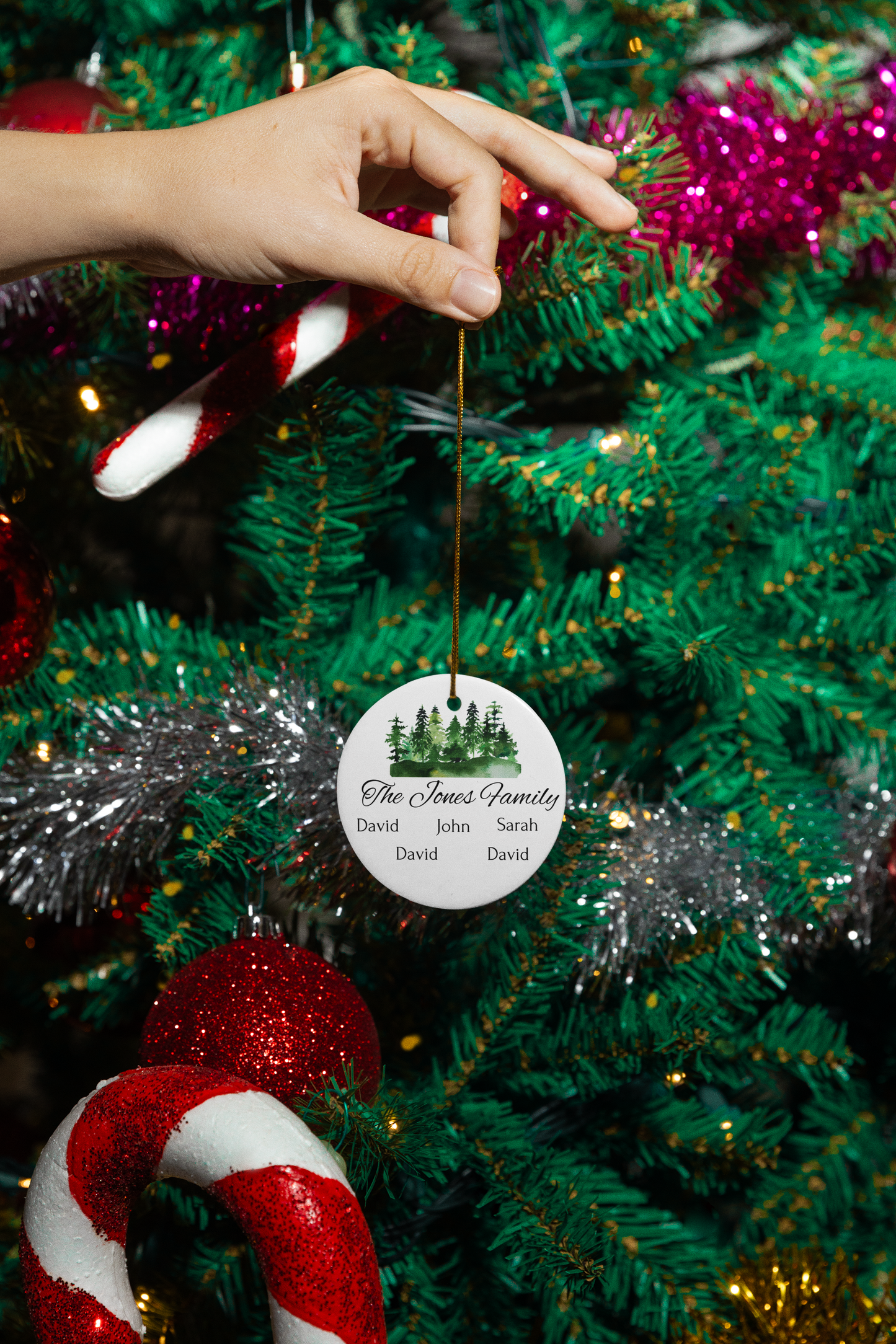Personalized Family Christmas Ornament