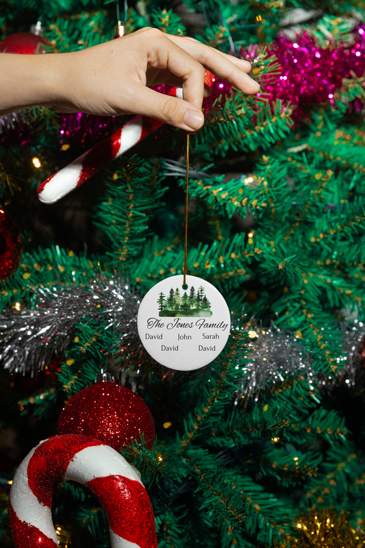 Personalized Family Christmas Ornament