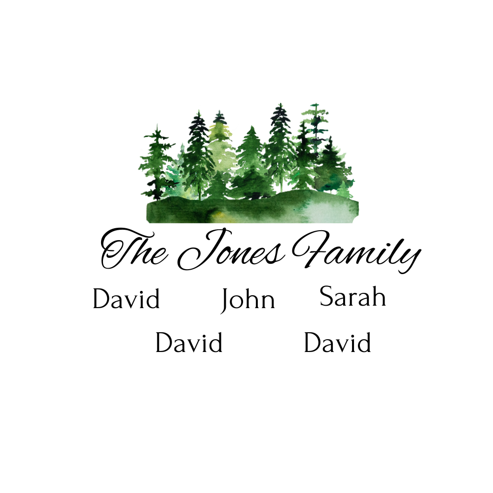 Personalized Family Christmas Ornament