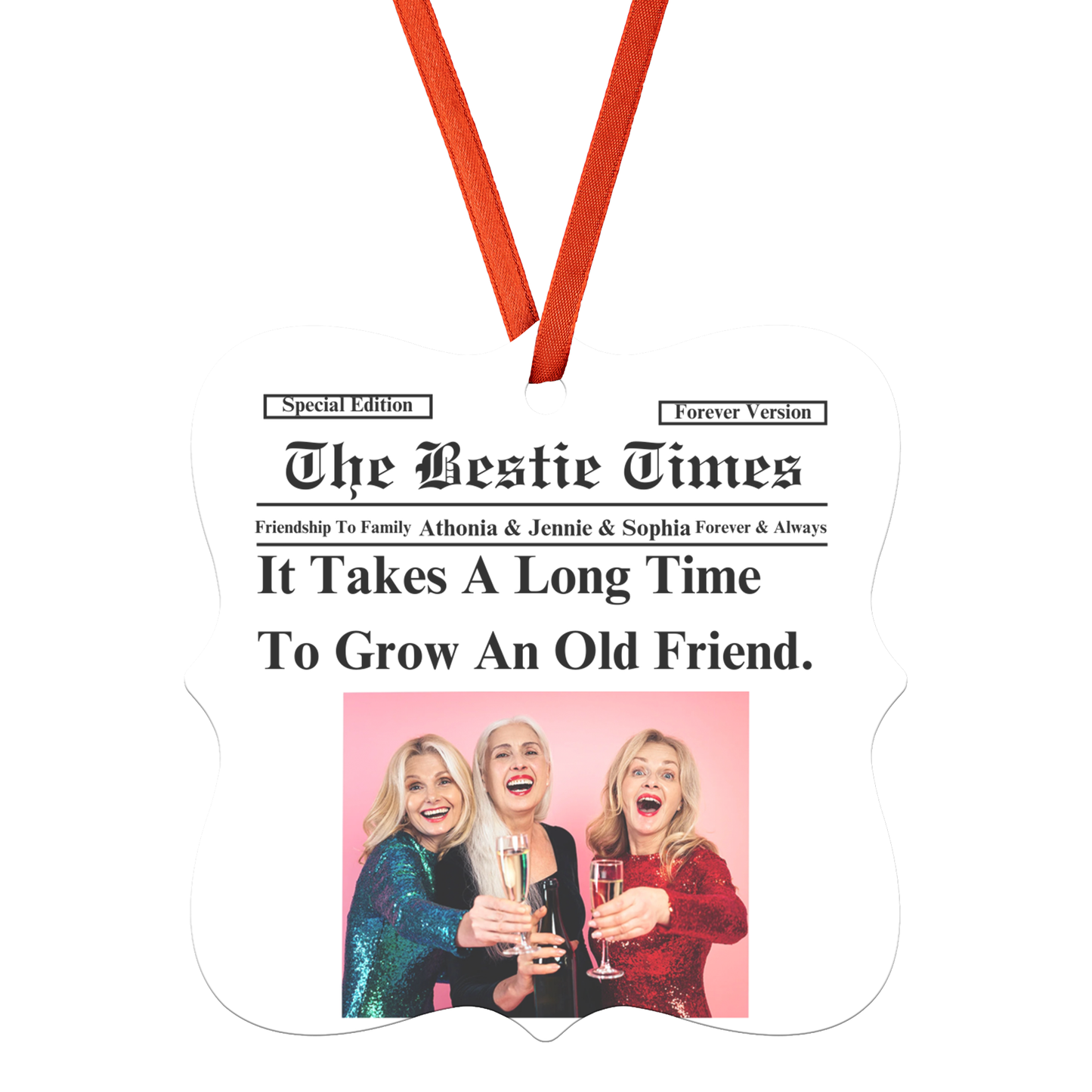 Bestie Times | Christmas Friendship Ornament