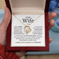 Wife- My Missing Piece Forever Love Necklace (Personalized)