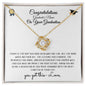"You Got This"- Personalized Love Knot Grad Necklace
