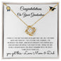 Graduation: Congratulations You Got this from Mom & Dad Love Knot Necklace