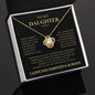 To My Daughter Love Knot Necklace-I Love You Forever & Always