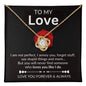 Imperfectly Perfect Love:  Express it with this- "Wife's Love Knot Necklace"