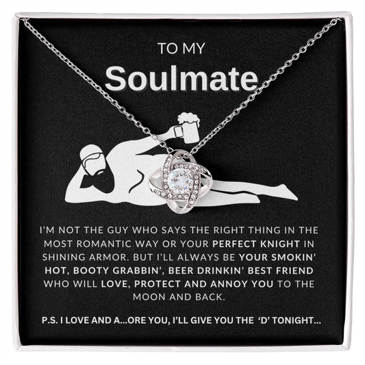 [Almost Sold Out} To My Soulmate "Your Perfect Knight Love Knot Necklace"