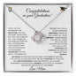 [Almost Sold Out] Graduation: Congratulations on Your Milestone Love Knot Necklace From Mom