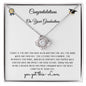 Personalized Graduation Gift - Daughter: Congratulations You Got This Love Knot Necklace