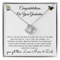 You Got This Love Knot Graduation Necklace From Mom & Dad
