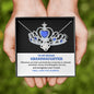 My Badass Granddaughter | Crowned | Love Knot Necklace