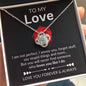 Imperfectly Perfect Love:  Express it with this- "Wife's Love Knot Necklace"