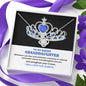 My Badass Granddaughter | Crowned | Love Knot Necklace