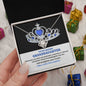 My Badass Granddaughter | Crowned | Love Knot Necklace